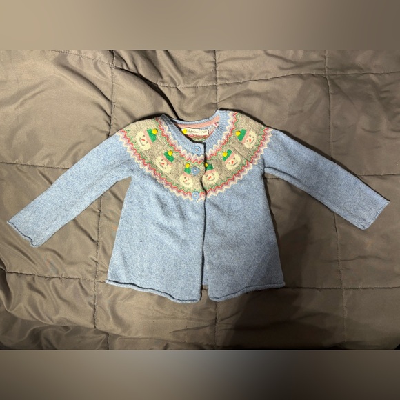 Baby Boden Other - Baby Boden Snowman Cardigan Size 12-18M